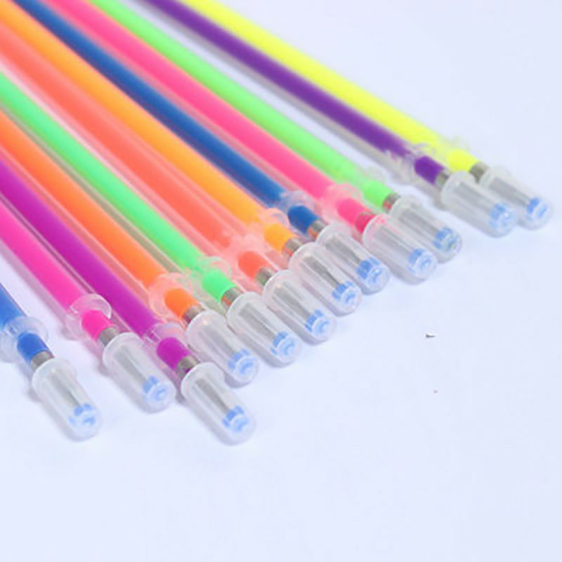 

Isi Ulang Bolpen Gel/ Refill Pena Gel Warna Warni Glitter/ Neon/ Pastel Tidak Beracun/ Pena Sekolah