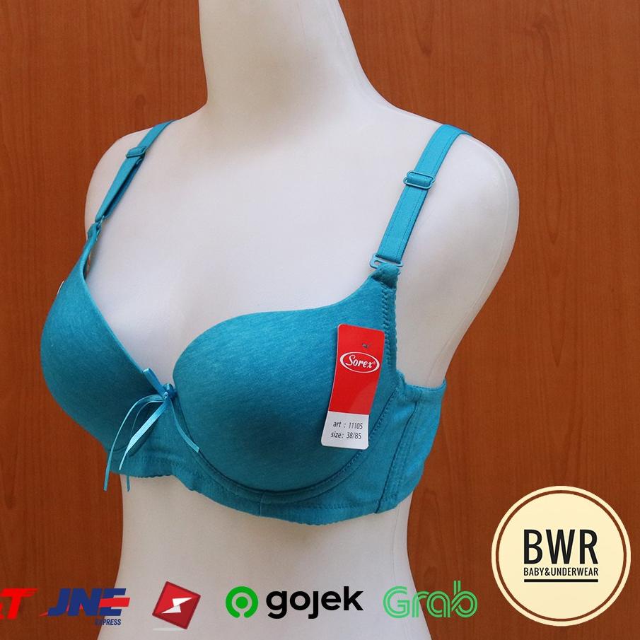 ➻ BH Sorex 11105 Melange Collection / Bra Wanita Kawat Busa Sedang Kancing 3 | Bwr ◊
