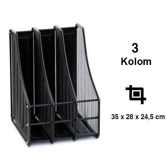 

Magazine Box Tray File Besi Dokumen Susun Hitam Jaring Rak Kertas - Susun 3