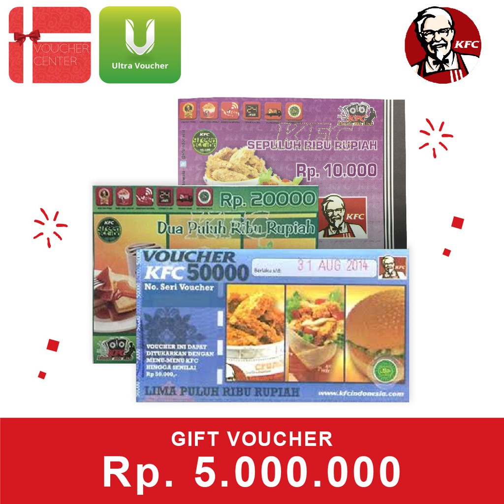 Kfc Gift Card Rp 5 000 000 Shopee Indonesia - kfc roleplay roblox