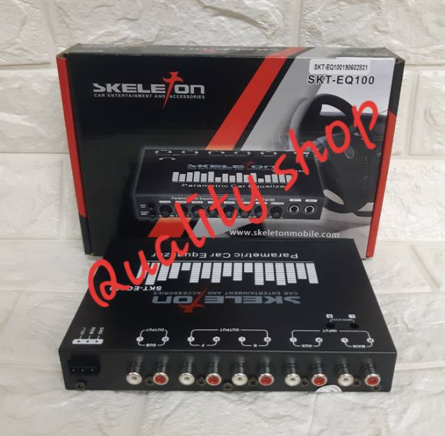 Parametrik EQUALIZER Skeleton EQ100 bass treble sub control  dan karaoke