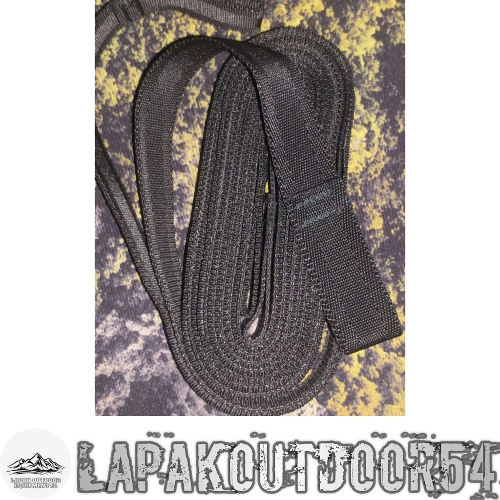 Webbing nylon motif panah 25 mm / 2.5 cm 3 meter - jahitan- tali webbing hammok