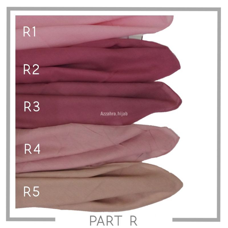 Hijab Segiempat Polos Jahit Tepi Basic Voal Umama Part R pink merah muda Jilbab Segiempat