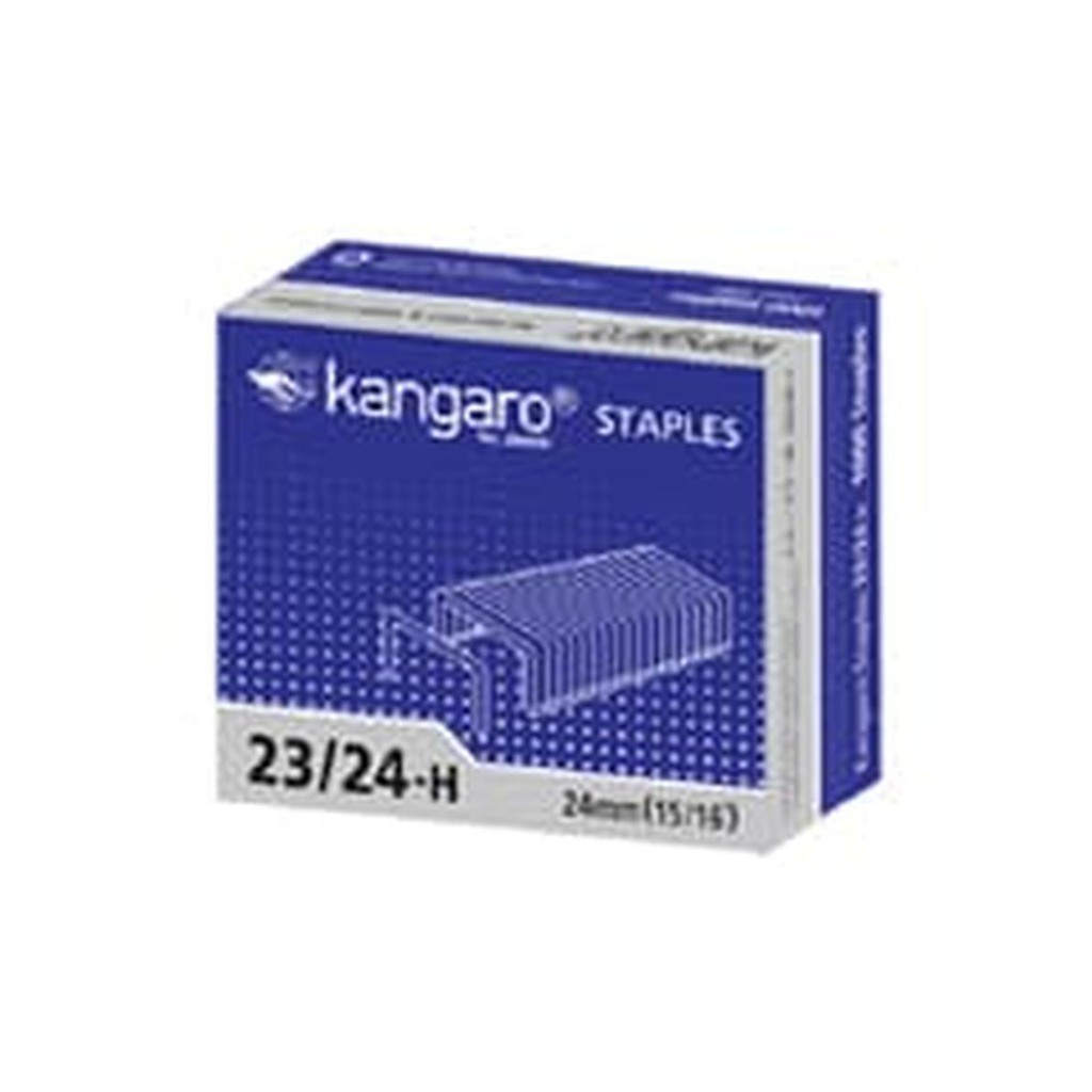 

Isi Staples Besar Jilid Kangaro 23/24 Isi 1000 staples/box ATK Peralatan Kantor Usaha