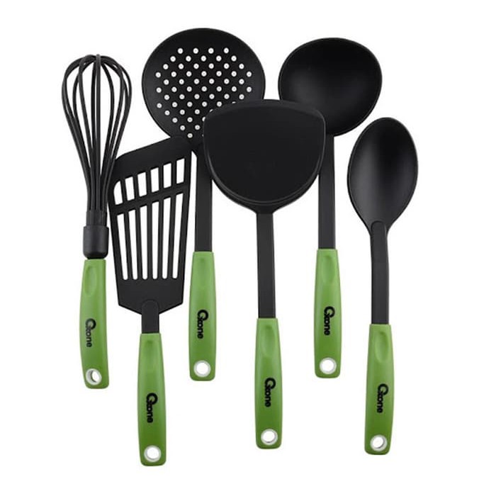 SPATULA ALAT MASAK MEREK Oxone Spatula Set Ox 953 Ox953 AWET DAN TIDAK MENGHANTARKAN PANAS G0E7-Hijau