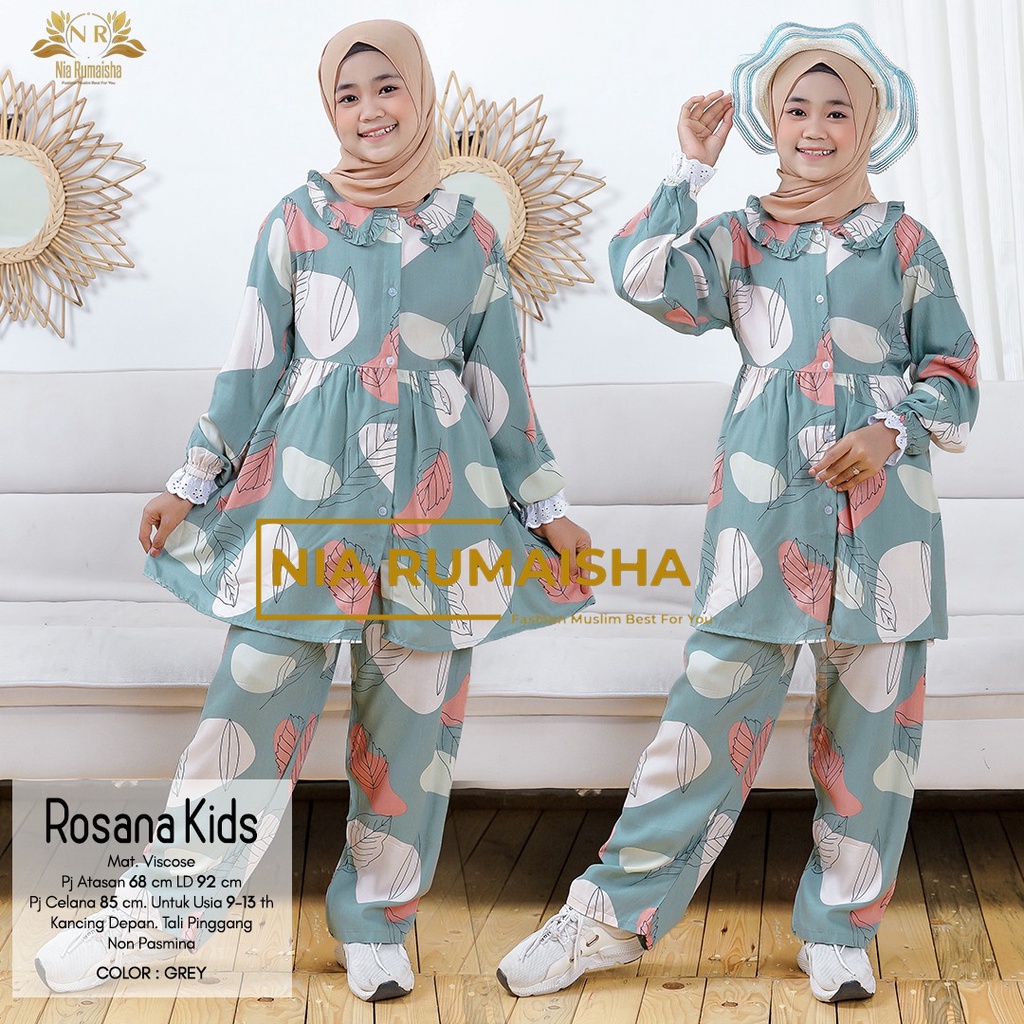 Baju Setelan Anak Perempuan Umur 7- 9 Tahun / One Set Anak Perempuan Motif / Setelan Anak Perempuan 