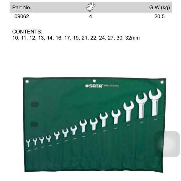 Kunci ring pass SATA