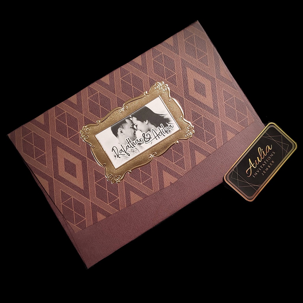 UNDANGAN PERNIKAHAN AMPLOP COKLAT VINTAGE RUSTIC ELEGAN MURAH KEKINIAN