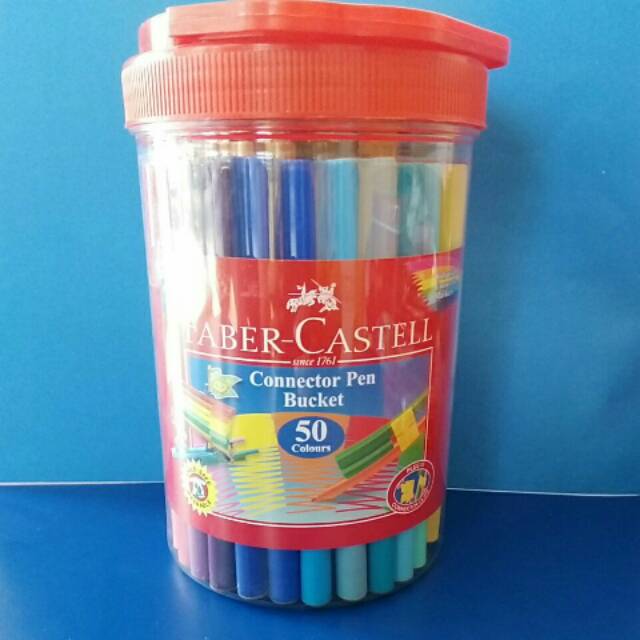 

Connector pen bukcet faber castell 50 warna