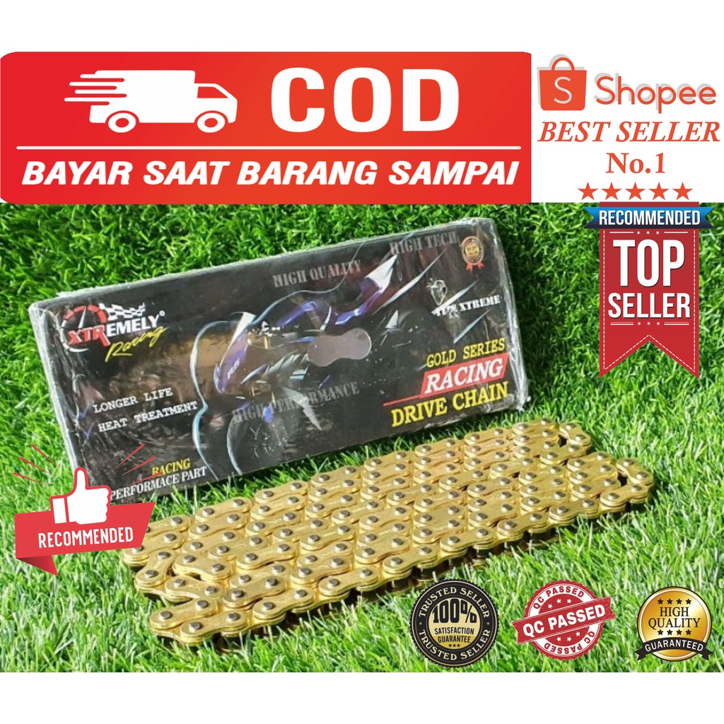 RANTAI MOTOR GOLD 520HSBT - 130L XTREME (GOLD CHAIN)