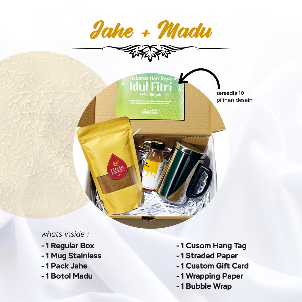 

Hampers Idul Fitri/Hampers Ramadhan - Paket Mug Stainless + Jahe, Madu
