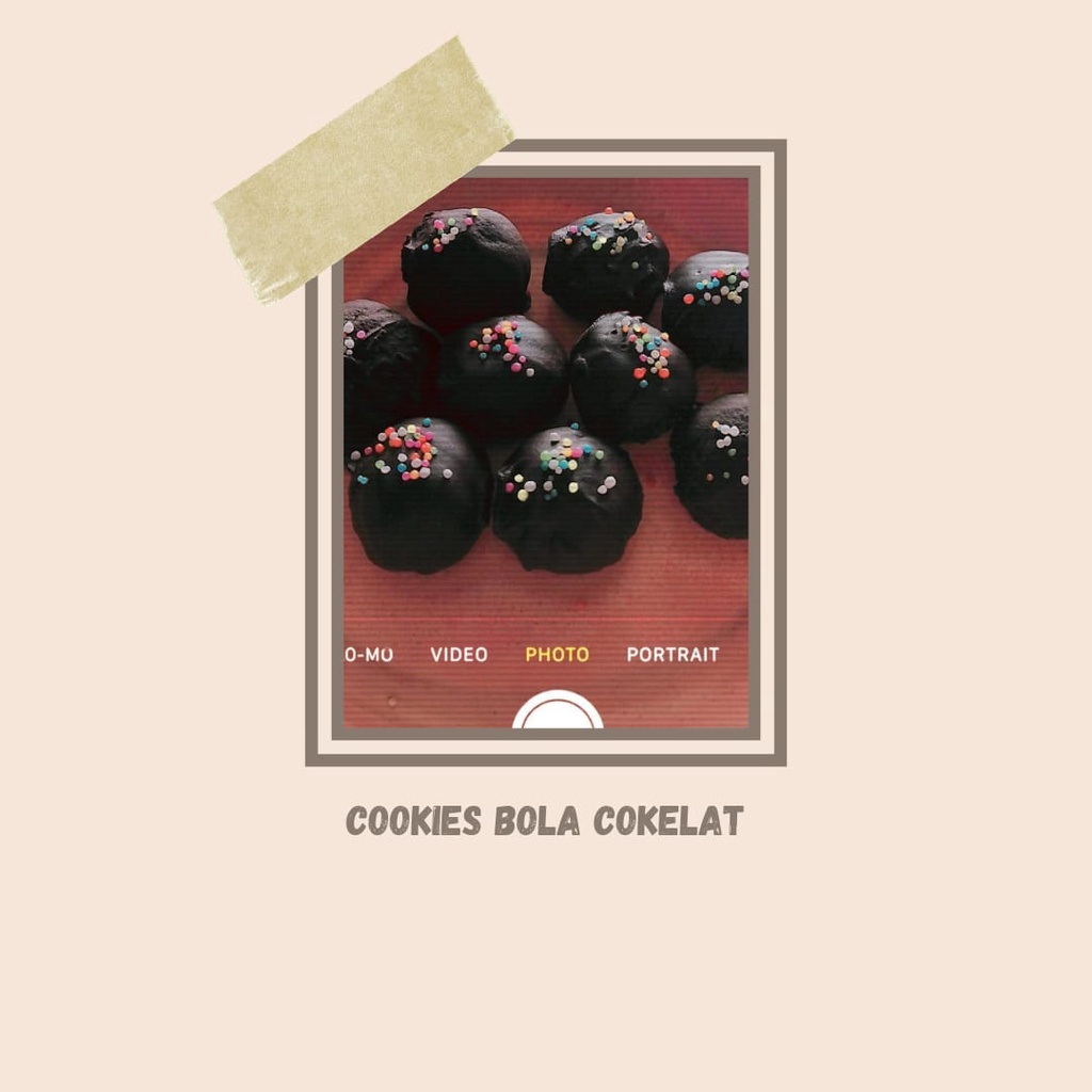 

Cookies Bola Cokelat