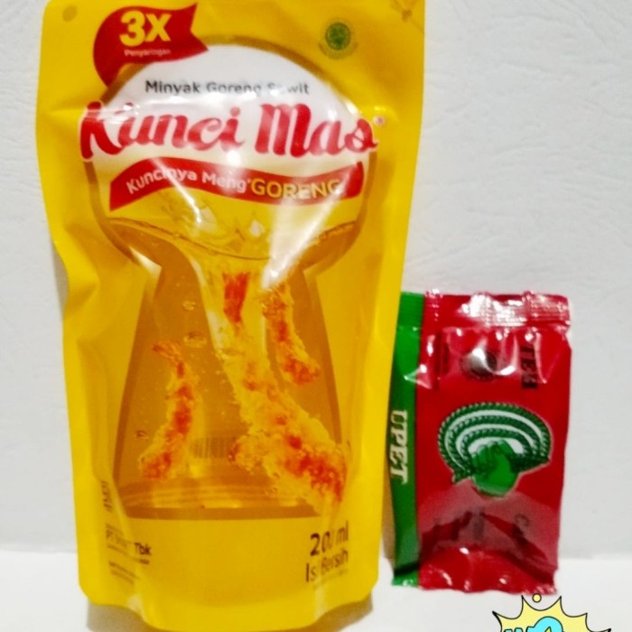 

NEW Minyak Goreng Kunci Mas 200ml GRATIS teh upet