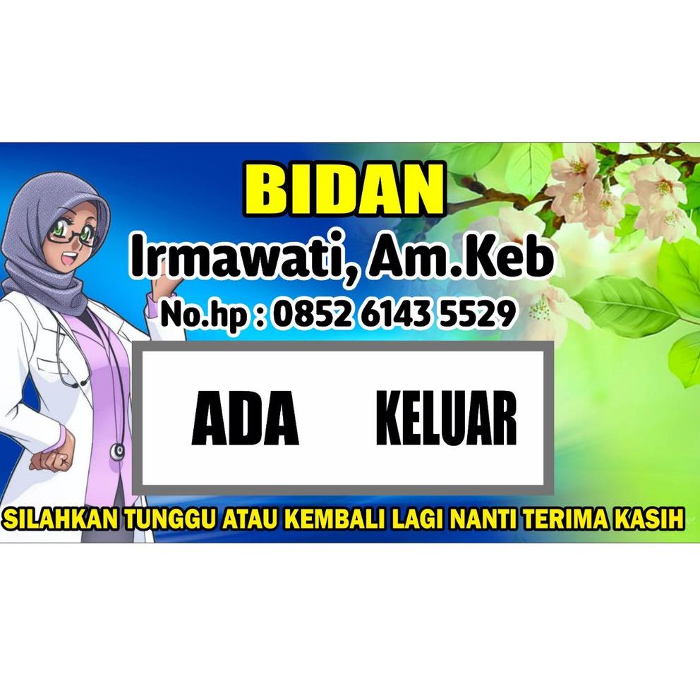 

PLANG BIDAN, PAPAN BIDAN, PAPAN DOKTER BAHAN AKRILIK (MELAYANI CUSTOM, FREE DESAIN) (KODE 5408)