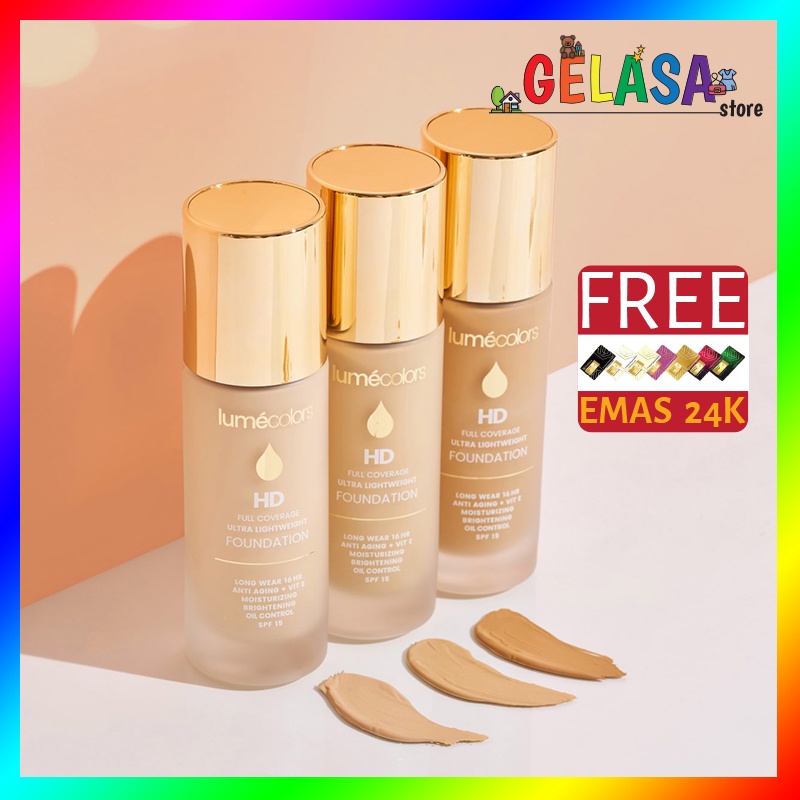 (FREE EMAS) Lumecolors HD Foundation Full Coverage Ultra Lightweight