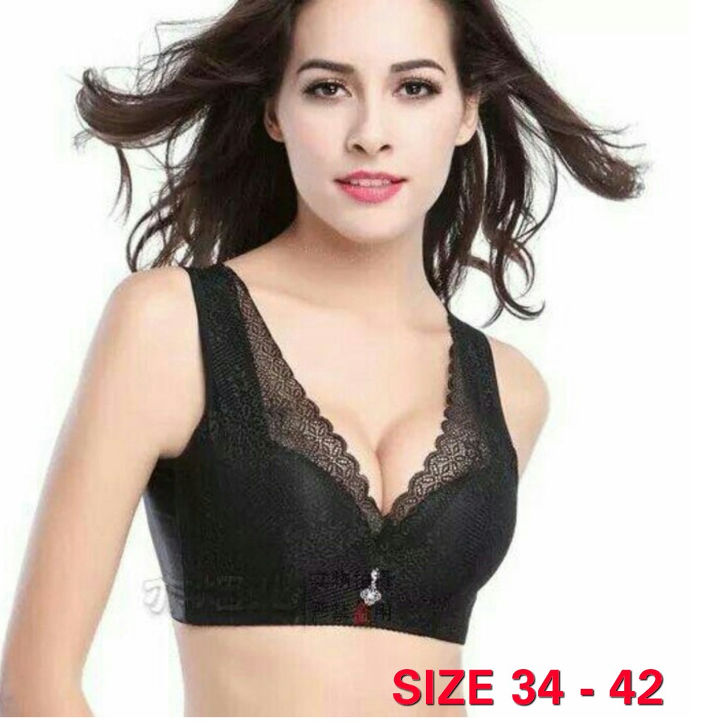 Tally 8117 Push Up Bra Wanita Cup Besar Busa Tipis Size 34 36 38 40 42 44/ Bh Wanita Penekan Lemak