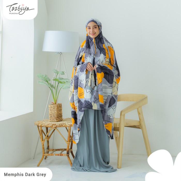 

MUKENA TAZBIYA KOMBINASI MEMPHIS ALLSIZE - DARK GREY