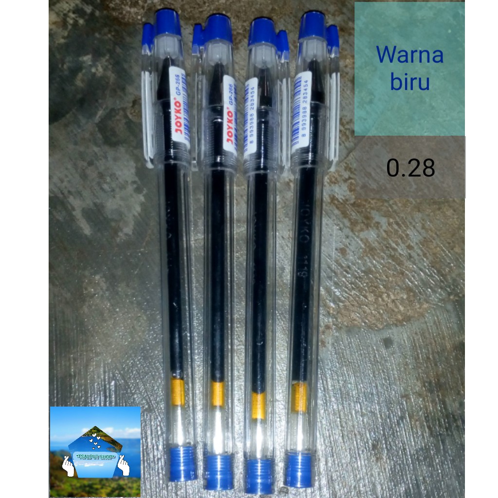 

Pulpen I Tech 0.28 Joyko GEL PEN Warna Biru