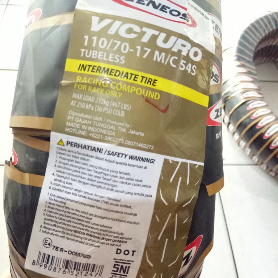 Ban ZENEOS 110/70-17 VICTURO SOFT COMPOUND TUBELESS