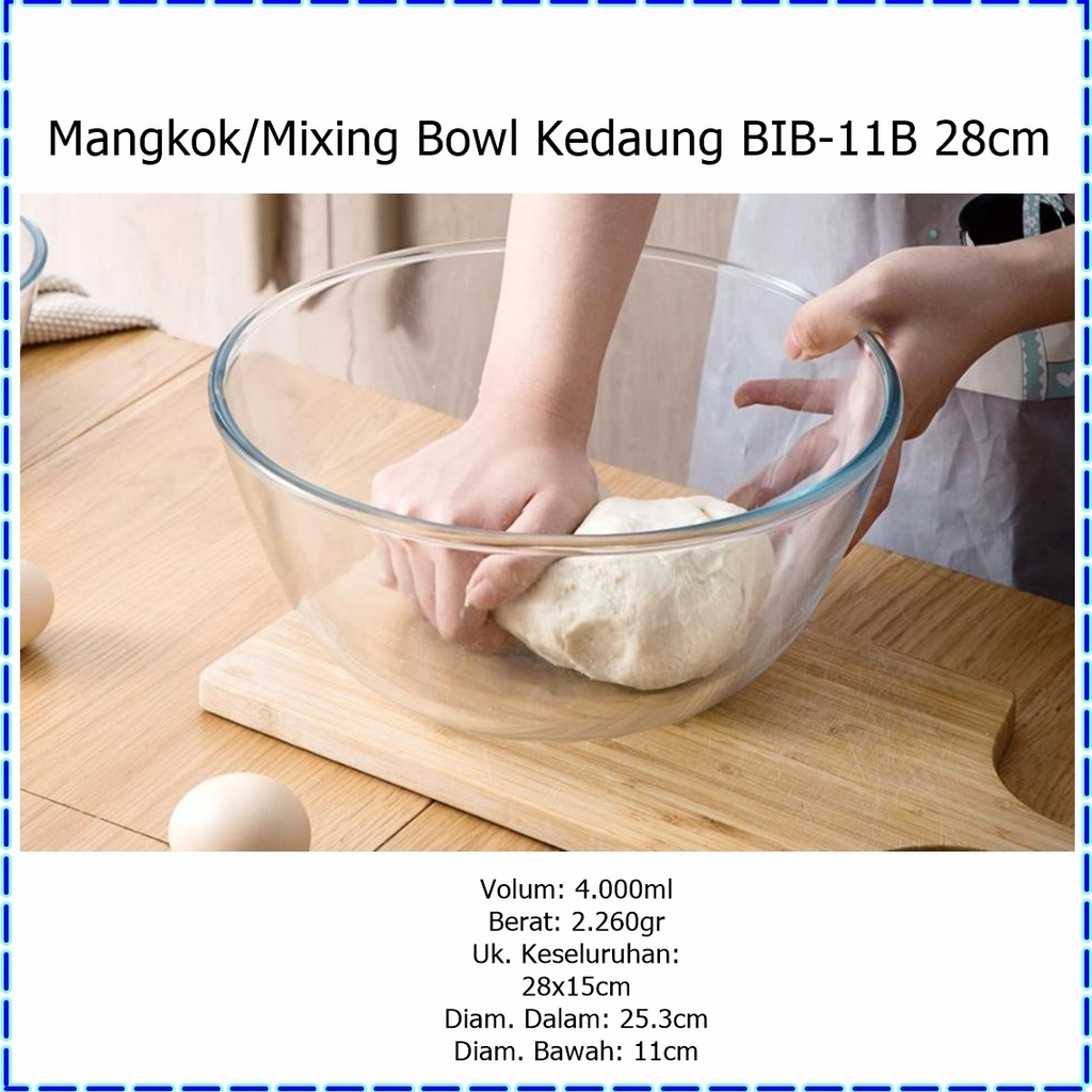 Mangkok/Mixing Bowl/Baskom Adonan Kedaung BIB-11B 28cm