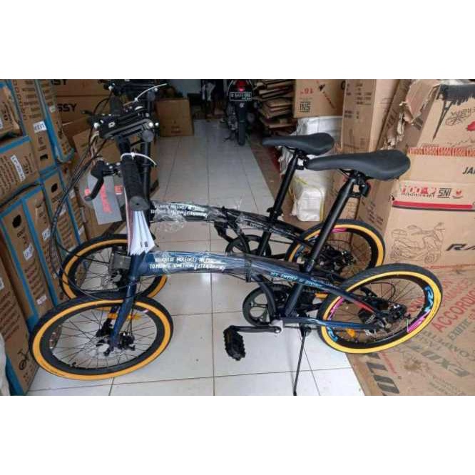 SEPEDA LIPAT POLICE RANS BONUS HELM || Murah Harga Terjangkau