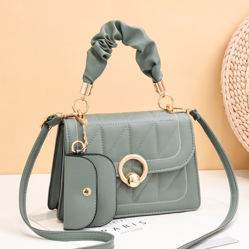 ✨⭐️HANDBAG FREE POUCH⭐️✨ TAS WANITA CEWEK IMPORT SLINGBAG SELEMPANG FASHION KONDANGAN LB- 135