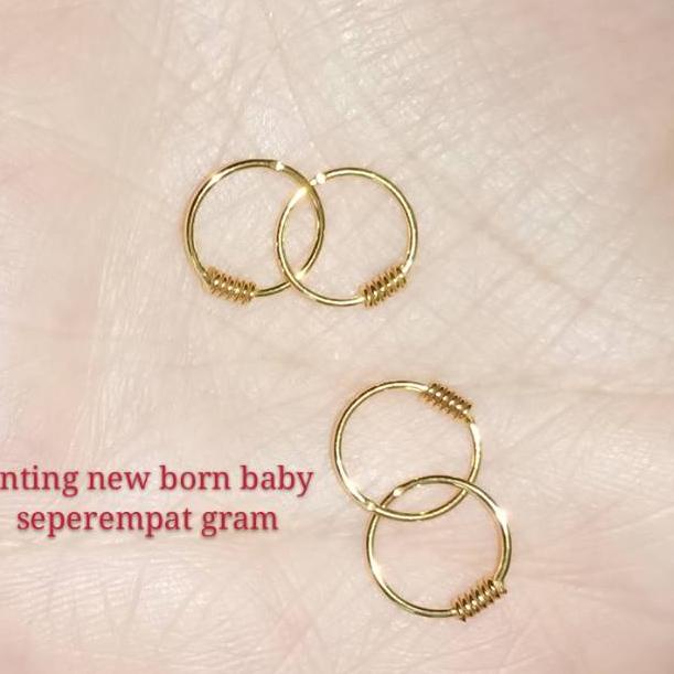 Anting bayi, baby new born emas muda seperempat gram "MYS.26Au22т"