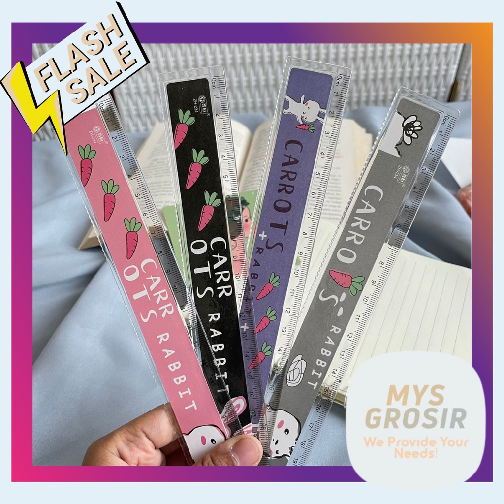 

PENGGARIS PLASTIK 20 CM CARROT RABBIT -IVN698