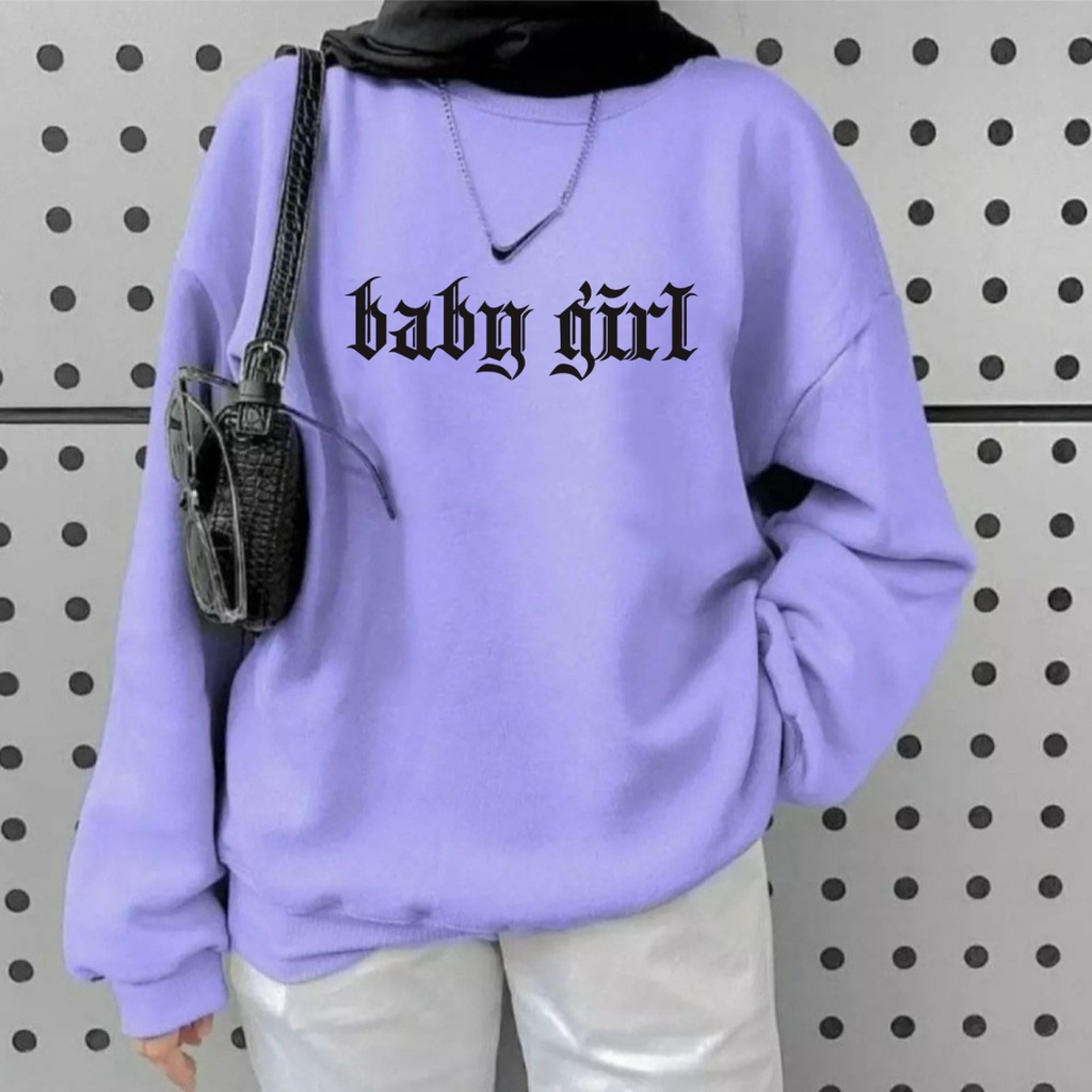 SWEATER WANITA BABY GIRL / SWEATER CREWNECK/SWEATER CREWNECK PRIA/SWEATER CREWNECK WANITA/SWEATER/SWEATER PRIA/SWEATER WANITA/SWEATER MURAH/SWEATER KEREN/SWEATER TEBAL/SWEATER PRIA TERBARU/SWEATER MUSIM DINGIN/SWEATER OBLONG/SWEATER OBLONG