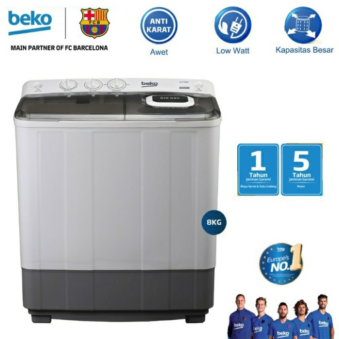 Mesin Cuci Beko WTT 80 8 Kg Garansi Resmi