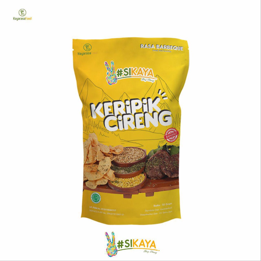 KERIPIK CIRENG SIKAYA - KEMASAN BESAR 135GRAM- CIRENG KHAS BANDUNG - DISTRIBUTOR CIRENG KAYARASAFOOD