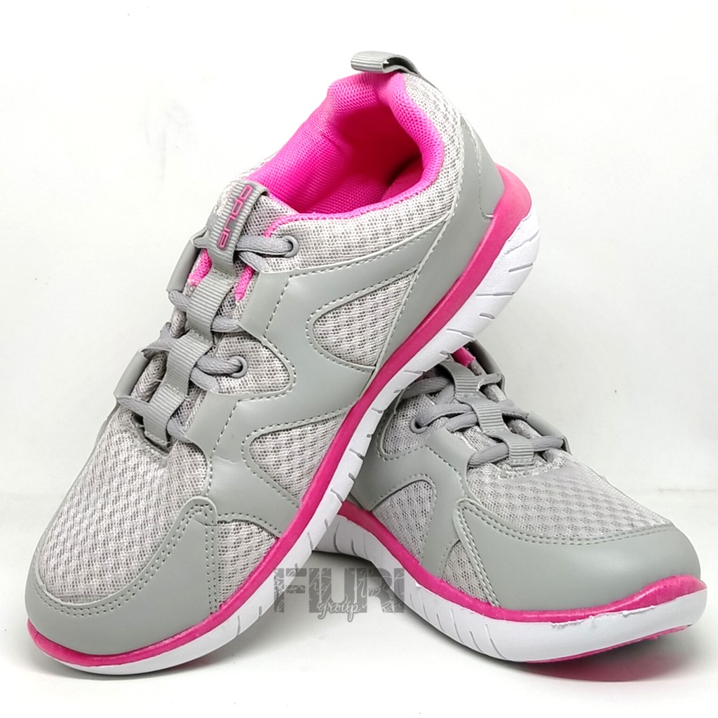 FIURI - ANDO ORIGINAL - VIU 37-40 ABU-ABU PINK - SEPATU SNEAKERS SPORT KANVAS SOL KARET ANAK PEREMPUAN - SEPATU KETS FASHION TRENDY WANITA DEWASA - SEPATU OLAHRAGA LARI FITNES SENAM KERJA KULIAH BERTALI CEWEK MURAH PROMO DISKON BONUS KAOS KAKI