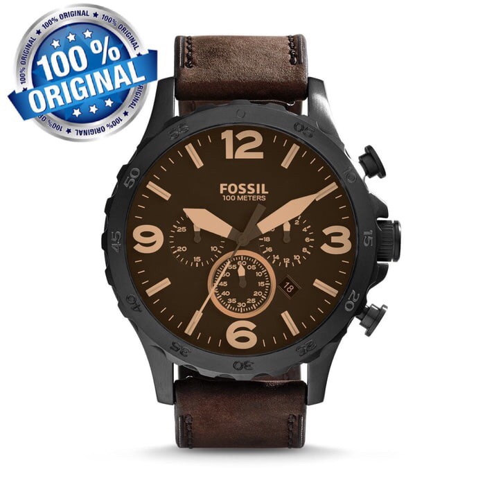 Jam Tangan Pria Merk Fossil JR 1487 / JR1487 Original Free yes