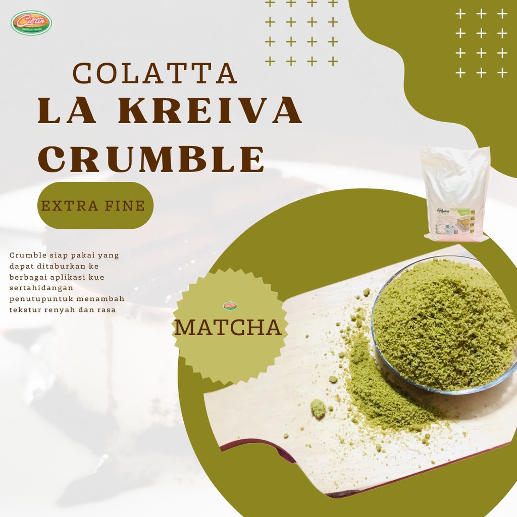 

CRUMBLE MATCHA EXTRA FINE 250G (TOPPING CAKE)
