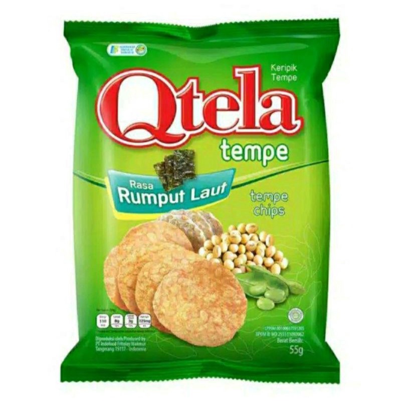 

Qtela tempe rumput laut 55gr