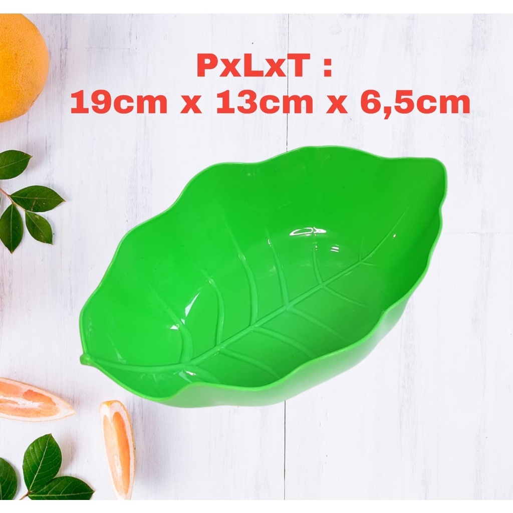 Mangkok Plastik Motif Daun