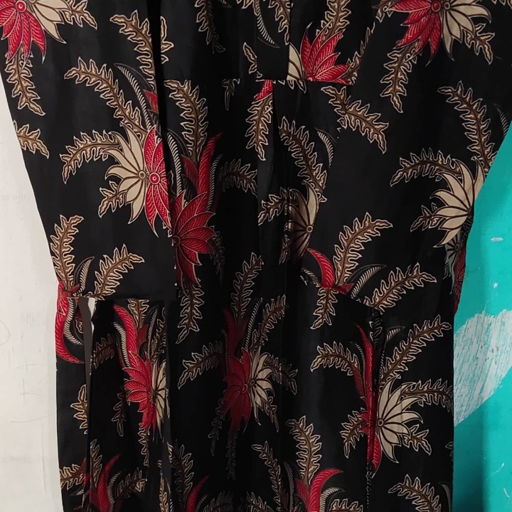 Gamis Batik Ekslusif Motif Kenari