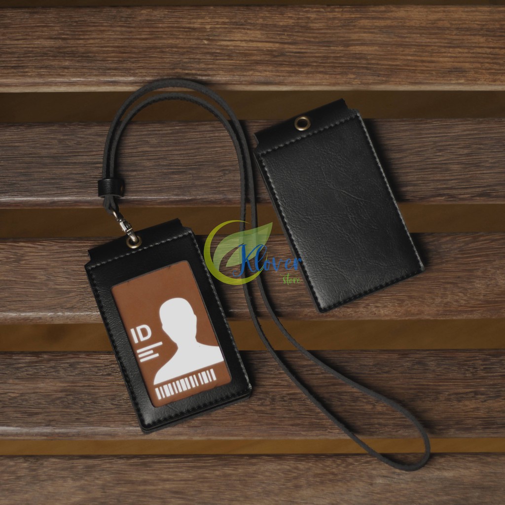 

Terlaris ✨ - Id Card Card Holder Front Kalung Holder Name Tag Kulit Souvenir3.1.23