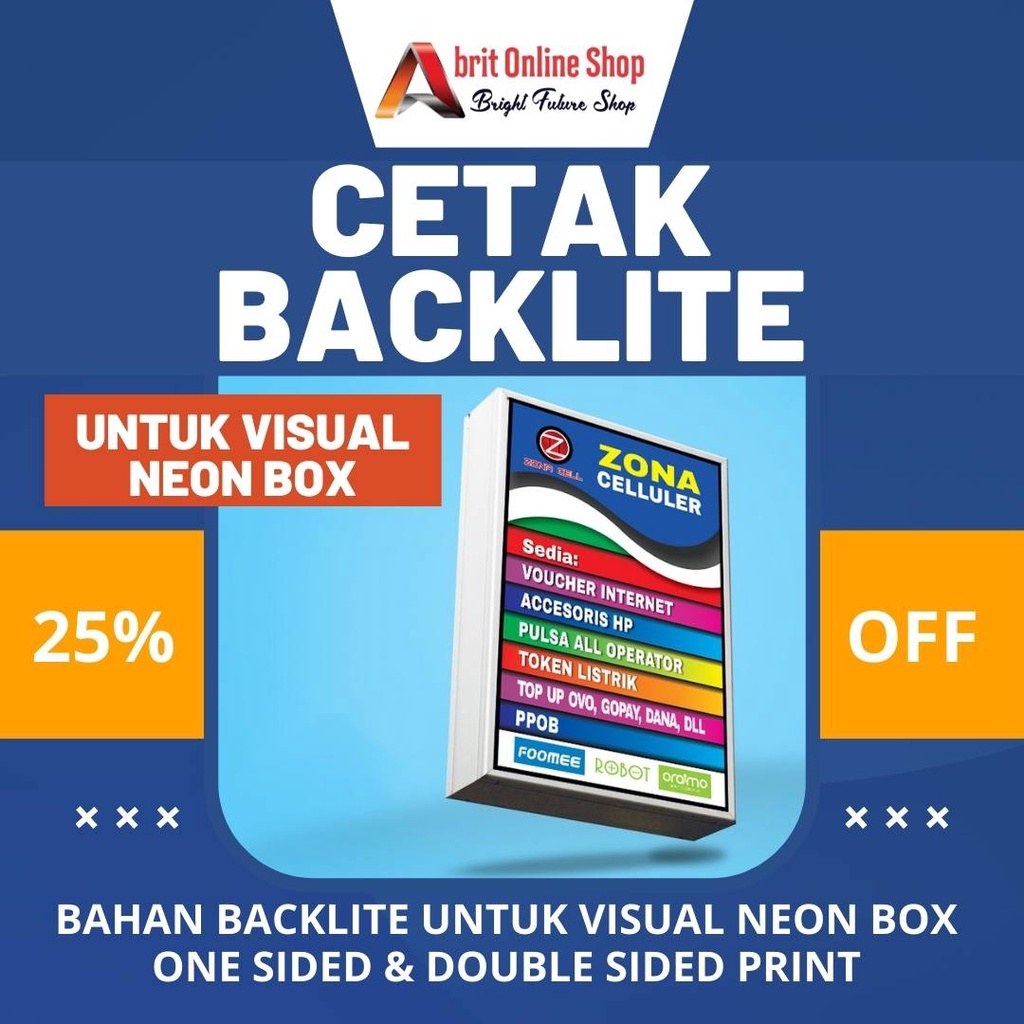 CETAK BACKLITE BANNER BACKLITE NEON BOX