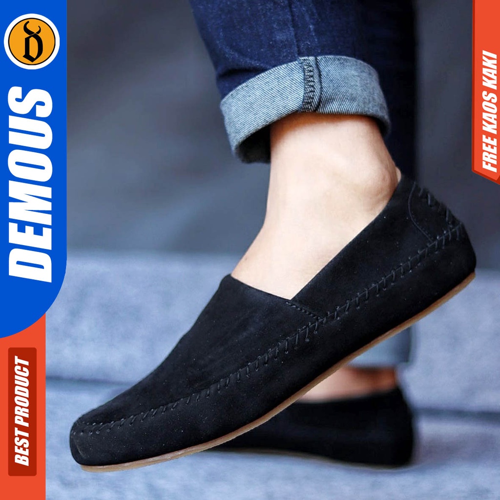 Demous Siena Sepatu Slip on Pria Sepatu Casual Pria Slop