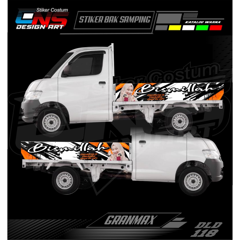 Stiker Bak Samping Pick Up Granmax Stiker Vinyl Custom Stiker Variasi All Pick Up Carry / T120ss / G