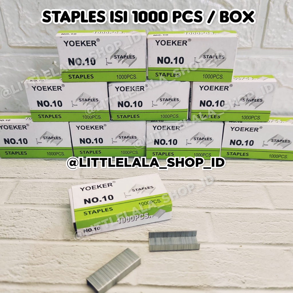 

staples isi 1000pcs per kotak / isi stapler