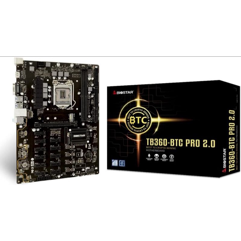 MOTHERBOARD BIOSTAR TB 360 BTC PRO