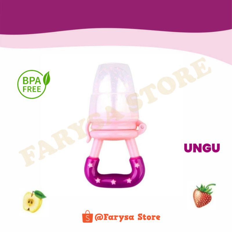 Empeng Buah Bayi/Baby Fruit & Food Feeder /Dot Buah Bayi / Fruit Feeder Pacifier-Ungu