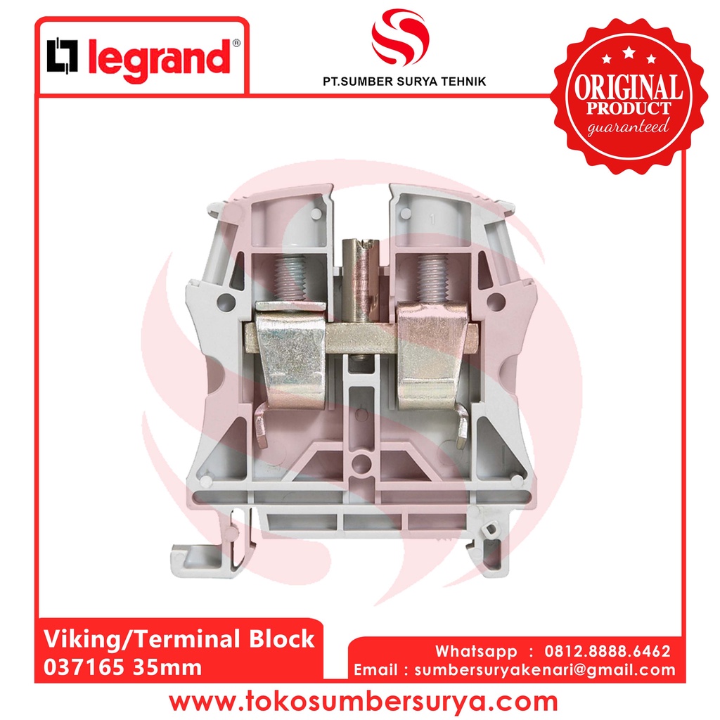 Viking Legrand 037165 / Terminal Block Legrand Ukuran 35mm