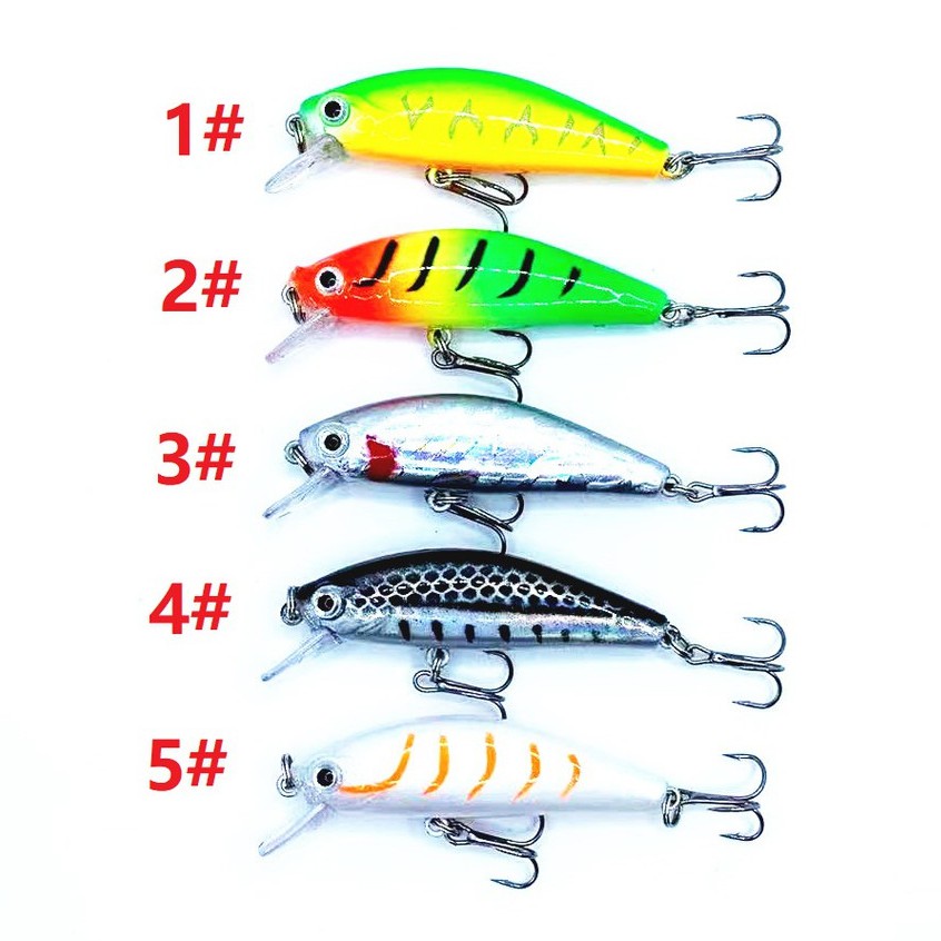 Shengyao 1Pcs New Sinking Minnow Umpan Pancing 5.5cm 6g Fishing Lure Swimbait Bass Wobbler Ikan Kecil Kail Memancing Kait