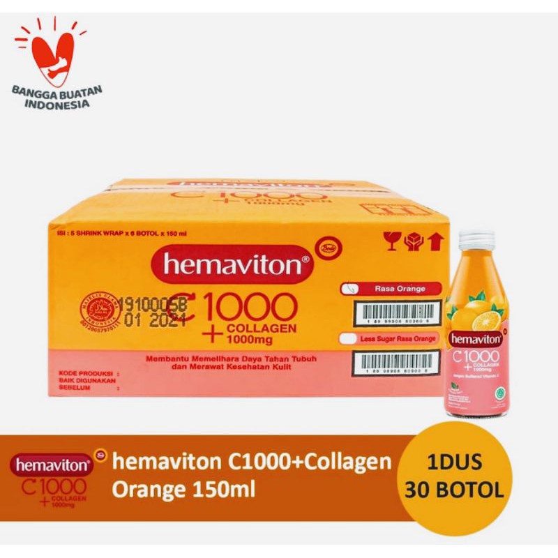 Hemaviton C1000+Collagen 1 dus (150ml/30 botol)