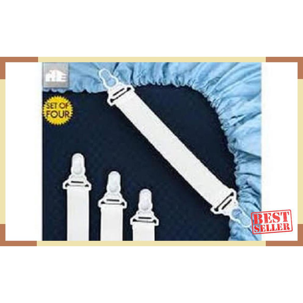RESTOCK Sheet Grippers tali karet pengait ujung sprei bed cover tempat tidur KEREN