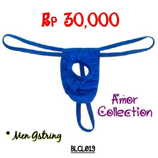Lingerie seksi gstring cowok biru (BLCL019)