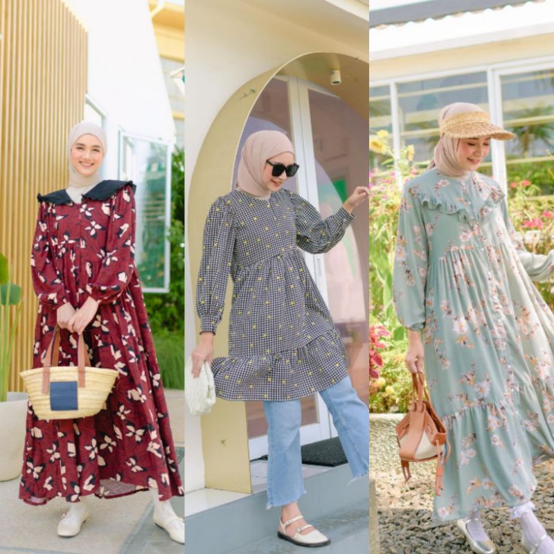 Hava Melody, Maira Gingham Black Lemon, Hayya Heleina by Haideeorlin